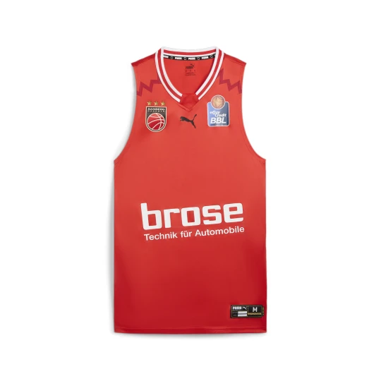 Zdjęcie produktu PUMA MÄ™ska koszulka do koszykÃ³wki Bamberg II, OdzieÅ¼, Czerwony