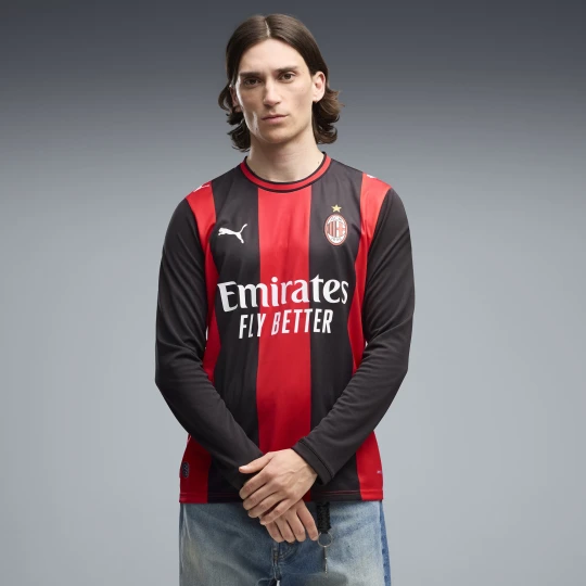 Zdjęcie produktu PUMA Męska koszulka domowa z długim rękawem AC Milan 26 / 27, Odzież, Czarny
