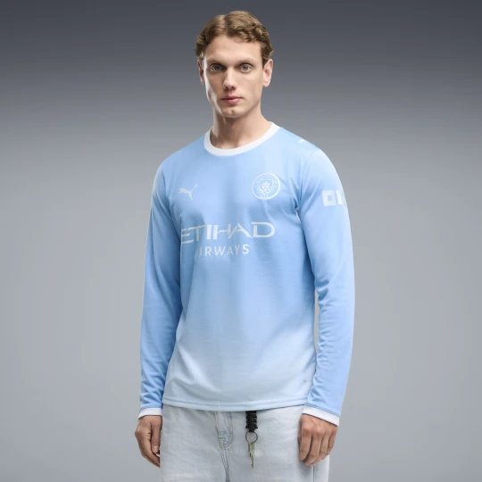 Zdjęcie produktu PUMA Męska koszulka domowa z długim rękawem Manchester City 26 / 27, Odzież, Niebieski