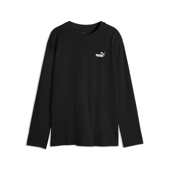 Zdjęcie produktu PUMA Męska koszulka Essentials Logo z długim rękawem o luźnym kroju, Odzież, Czarny