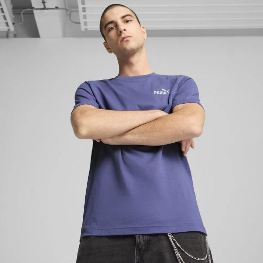 Zdjęcie produktu PUMA Męska koszulka Essentials z małym logo No. 1, Odzież, Niebieski