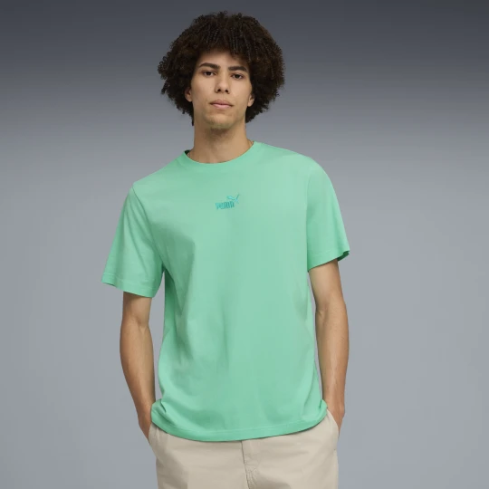Zdjęcie produktu PUMA Męska koszulka Essentials z małym logo No. 1, Odzież, Zielony