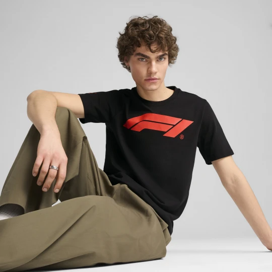 Zdjęcie produktu PUMA Męska koszulka F1® Essentials z logo, Odzież, Czarny