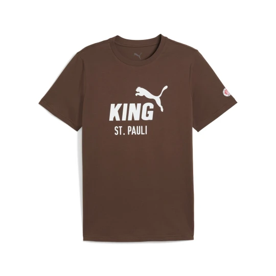 Zdjęcie produktu PUMA Męska koszulka FC St. Pauli KING z logo, Akcesoria, Brązowy