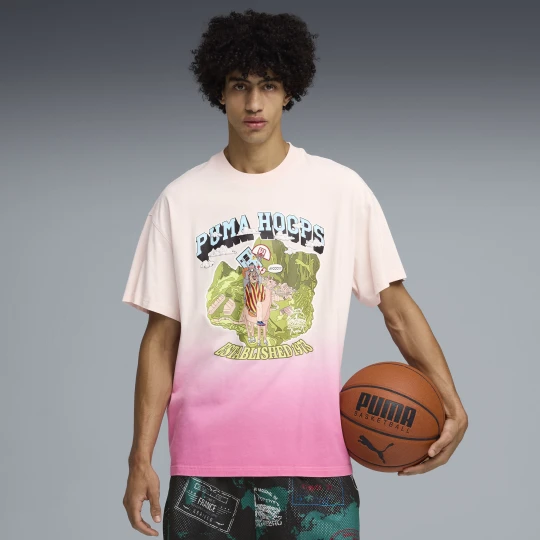 Zdjęcie produktu PUMA Męska koszulka koszykarska ATW Dylan II o kroju oversize, Akcesoria, Różowy