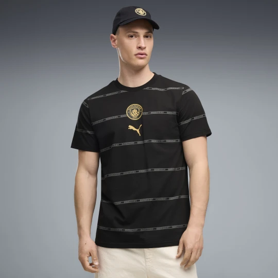 Zdjęcie produktu PUMA Męska koszulka Manchester City ftblCulture Printed, Odzież, Czarny