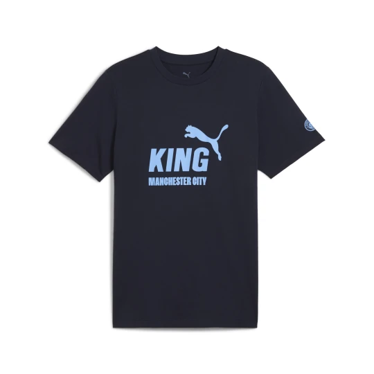 Zdjęcie produktu PUMA Męska koszulka Manchester City KING z logo, Akcesoria, Niebieski