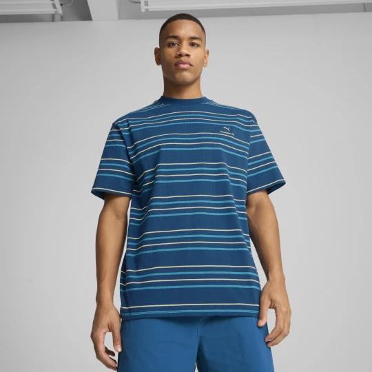 Zdjęcie produktu PUMA Męska koszulka Manchester City MMQ w paski, Odzież, Niebieski