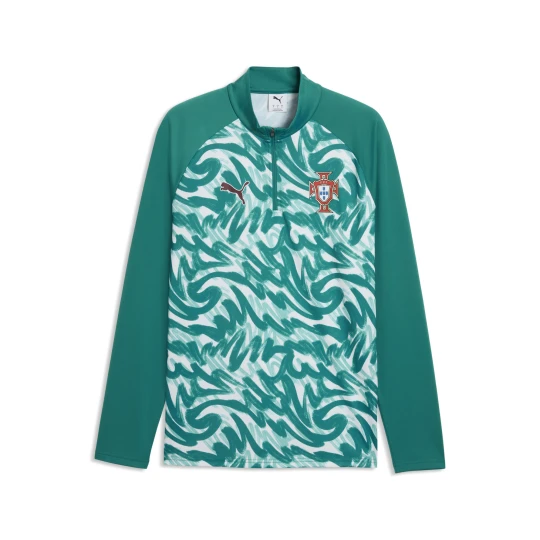 Zdjęcie produktu PUMA Męska koszulka na rozgrzewkę Portugalii z zamkiem 1 / 4, Akcesoria, Zielony