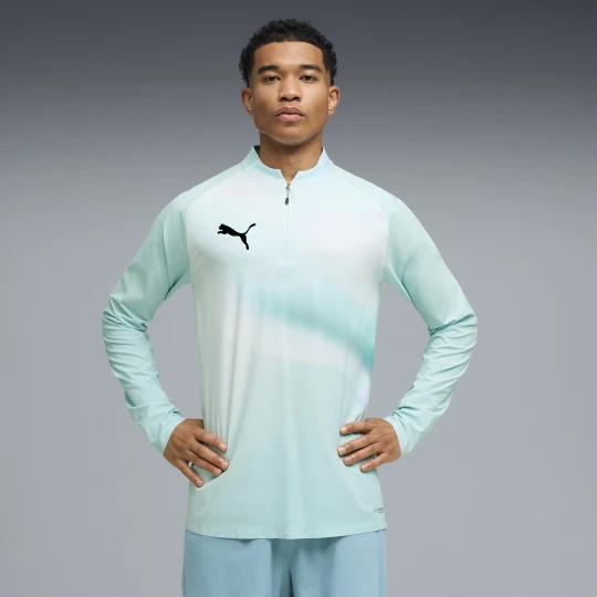 Zdjęcie produktu PUMA Męska koszulka piłkarska Individual Lightspeed Ultimate z zamkiem 1/4, Akcesoria, Niebieski