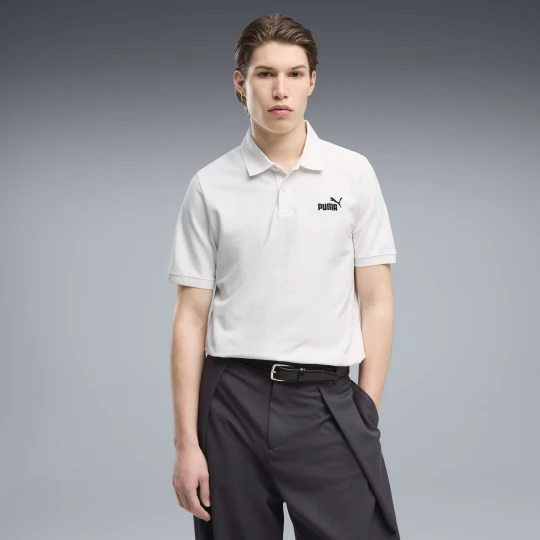 Zdjęcie produktu PUMA Męska koszulka polo Essentials z logo No. 1 z piki, Odzież, Biały