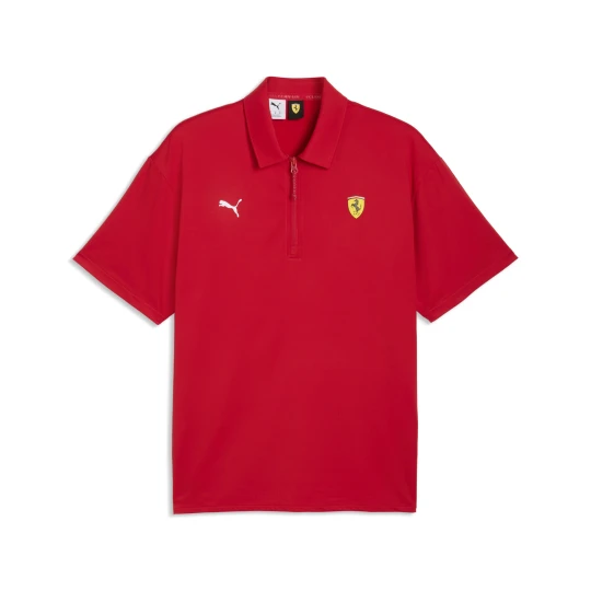 Zdjęcie produktu PUMA Męska koszulka polo Scuderia Ferrari Cloudspun, Akcesoria, Czerwony