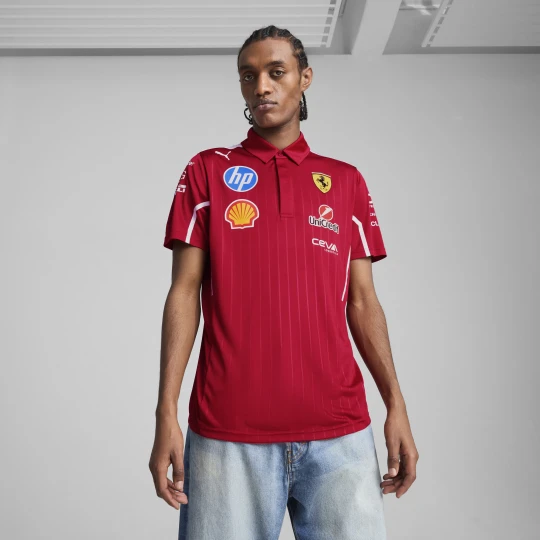 Zdjęcie produktu PUMA Męska koszulka polo Scuderia Ferrari HP 2025 Team, Odzież, Czerwony