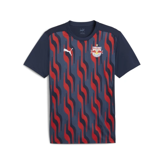 Zdjęcie produktu PUMA MÄ™ska koszulka przedmeczowa z krÃ³tkim rÄ™kawem FC Czerwony Bull Salzburg, OdzieÅ¼, Niebieski