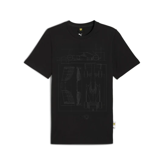 Zdjęcie produktu PUMA Męska koszulka Scuderia Ferrari Sportswear z grafiką, Akcesoria, Czarny