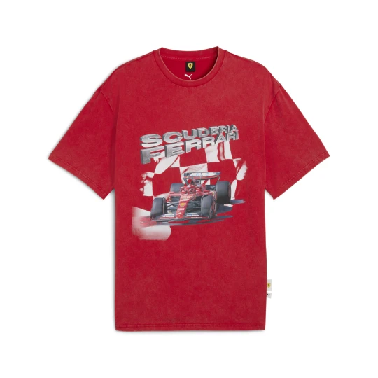 Zdjęcie produktu PUMA Męska koszulka Scuderia Ferrari Sportswear z grafiką, Akcesoria, Czerwony