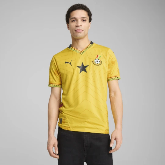 Zdjęcie produktu PUMA Męska koszulka wyjazdowa Ghana 2025, Odzież, Żółty