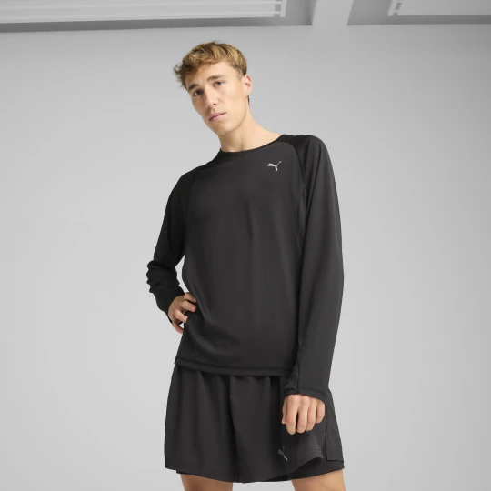 Zdjęcie produktu PUMA MÄ™ska koszulka z dÅ‚ugim rÄ™kawem do biegania VELOCITY, OdzieÅ¼, Czarny