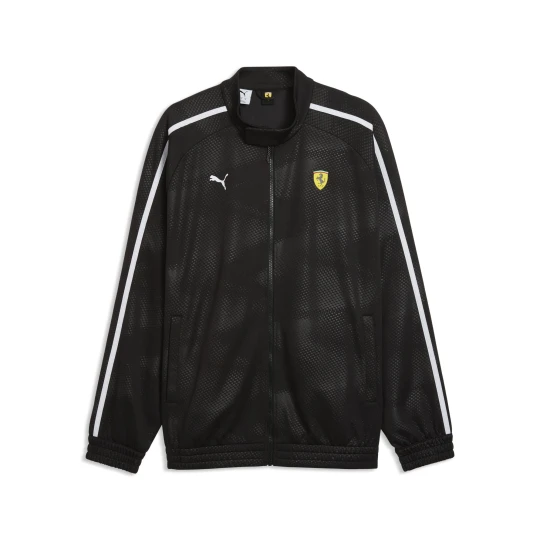Zdjęcie produktu PUMA MÄ™ska kurtka dresowa Scuderia Ferrari T7 o kroju oversize, Akcesoria, Czarny