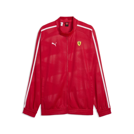 Zdjęcie produktu PUMA MÄ™ska kurtka dresowa Scuderia Ferrari T7 o kroju oversize, Akcesoria, Czerwony