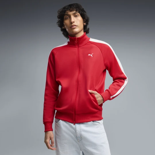 Zdjęcie produktu PUMA MÄ™ska kurtka dresowa T7 ALWAYS ON, OdzieÅ¼, Czerwony