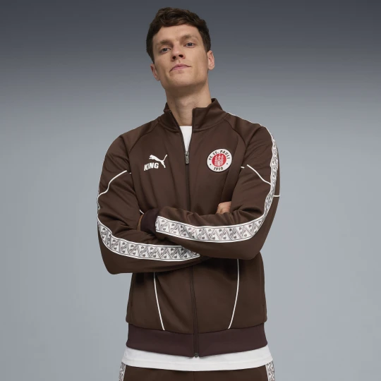 Zdjęcie produktu PUMA MÄ™ska kurtka FC St. Pauli KING Anthem, OdzieÅ¼, BrÄ…zowy