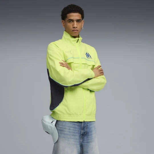 Zdjęcie produktu PUMA Męska kurtka FtblEssentials Cellerator Olympique Marsylia, Odzież, Żółty