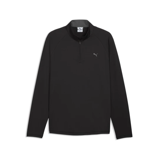 Zdjęcie produktu PUMA MÄ™ska kurtka golfowa Pure Grid z zamkiem pod szyjÄ…, Akcesoria, Czarny