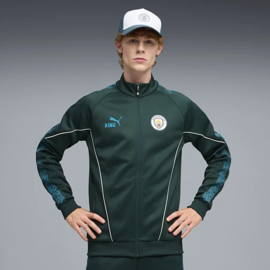 Zdjęcie produktu PUMA Męska kurtka Manchester City KING Anthem, Odzież, Zielony