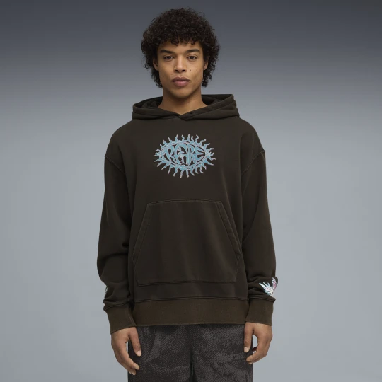 Zdjęcie produktu PUMA Męska luźna bluza z kapturem Melo × Hive, Odzież, Czarny