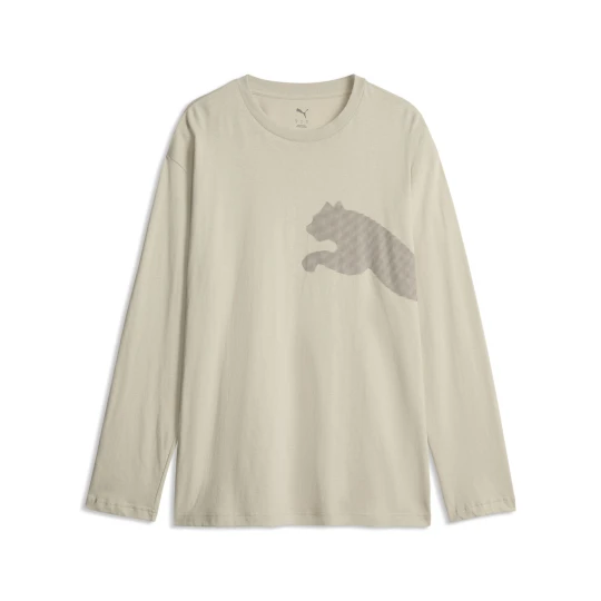 Zdjęcie produktu PUMA Męska luźna koszulka Essentials Big Cat Logo z długim rękawem, Odzież, Beżowy