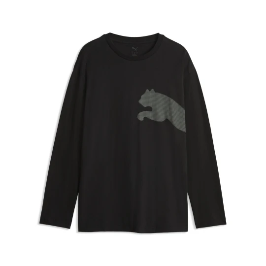 Zdjęcie produktu PUMA Męska luźna koszulka Essentials Big Cat Logo z długim rękawem, Odzież, Czarny