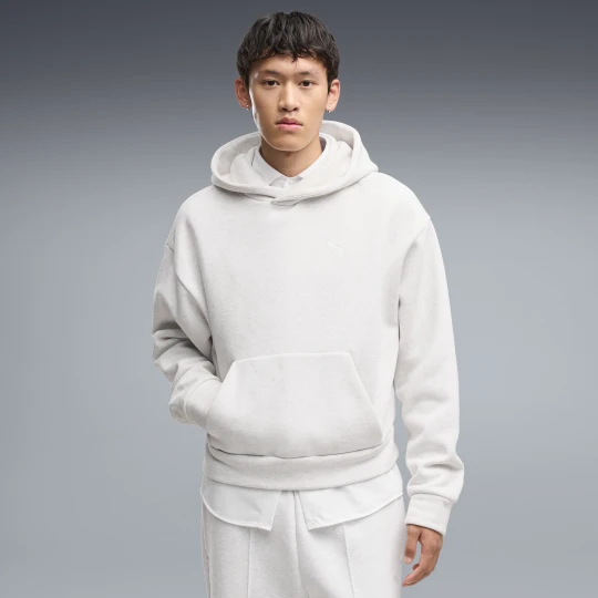 Zdjęcie produktu PUMA Męska oversize’owa bluza z kapturem Essentials Heavy Fleece Boxy, Odzież, Biały