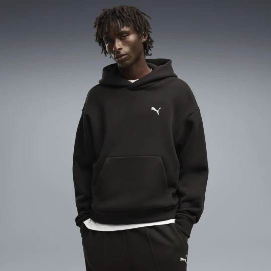 Zdjęcie produktu PUMA Męska oversize’owa bluza z kapturem Essentials Heavy Fleece Boxy, Odzież, Czarny