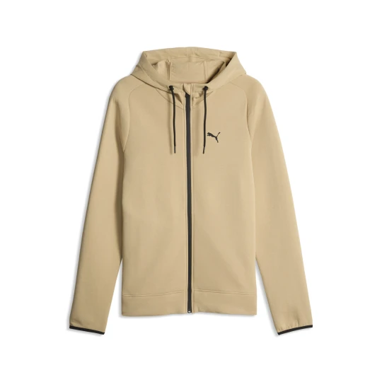 Zdjęcie produktu PUMA Męska rozpinana bluza z kapturem EVOSTRIPE Spacer, Odzież, Beżowy