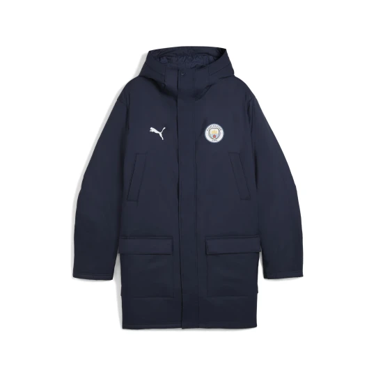Zdjęcie produktu PUMA Męska zimowa kurtka treningowa Manchester City, Odzież, Niebieski Deep Navy