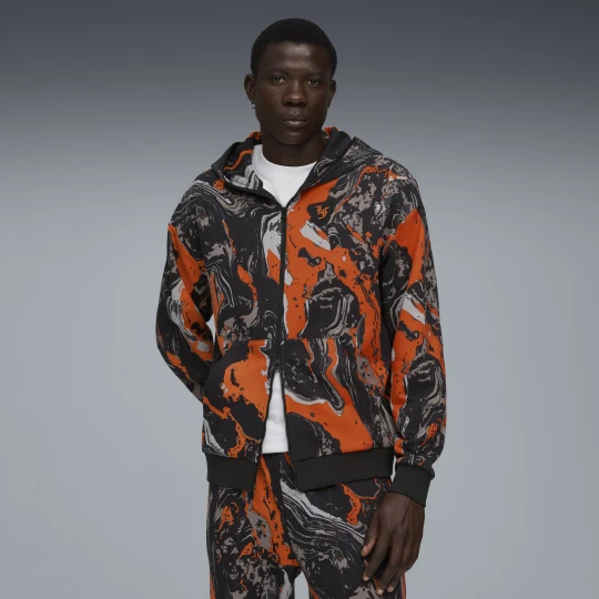 Zdjęcie produktu PUMA MÄ™ski bluza z zamkiem na caÅ‚ej dÅ‚ugoÅ›ci LAFRANCÃ‰ HEEM Era, OdzieÅ¼, PomaraÅ„czowy