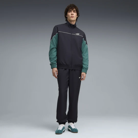 Zdjęcie produktu PUMA MÄ™ski dres z blokami kolorÃ³w z tkaniny, OdzieÅ¼, Niebieski