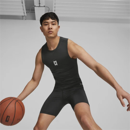 Zdjęcie produktu PUMA Męski top bez rękawów do koszykówki Hoops Team, Odzież, Czarny