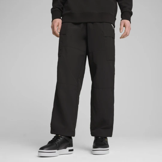 Zdjęcie produktu PUMA Męskie bojówki o luźnym kroju WARDROBE ESS, Odzież, Czarny