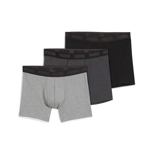 Zdjęcie produktu PUMA MÄ™skie bokserki (3 pary), OdzieÅ¼, Szary