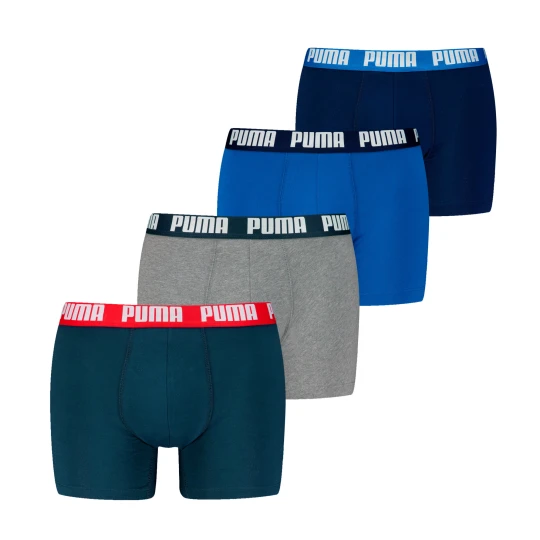 Zdjęcie produktu PUMA Męskie bokserki (4 pary), Odzież, Niebieski