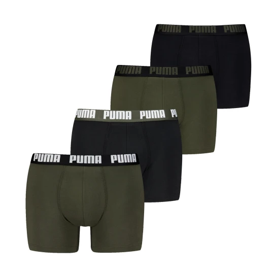 Zdjęcie produktu PUMA Męskie bokserki (4 pary), Odzież, Zielony
