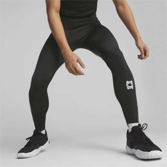 Zdjęcie produktu PUMA Męskie legginsy do koszykówki Hoops Team Baselayer, Akcesoria, Czarny
