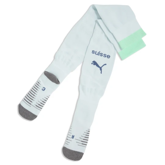 Zdjęcie produktu PUMA Męskie skarpety piłkarskie w paski reprezentacji Szwajcarii 2026, Odzież, Niebieski