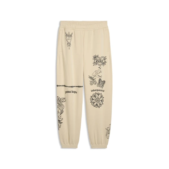 Zdjęcie produktu PUMA Męskie spodnie dresowe do koszykówki Swish N' Ink, Akcesoria, Beżowy Canvas