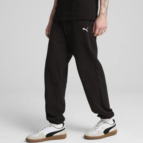 Zdjęcie produktu PUMA Męskie spodnie dresowe o luźnym kroju Wardrobe Essentials, Odzież, Czarny