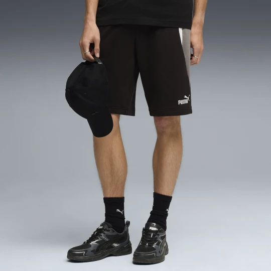 Zdjęcie produktu PUMA Męskie szorty Essentials 10" z blokami kolorów, Odzież, Czarny