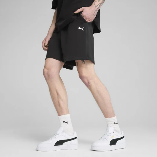 Zdjęcie produktu PUMA Męskie szorty o luźnym kroju WARDROBE ESS 7", Odzież, Czarny