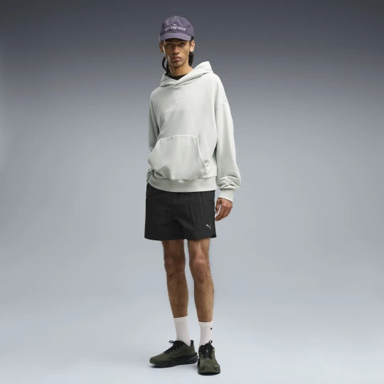 Zdjęcie produktu PUMA Męskie szorty z tkaniny Run Culture Collective T7 5'' o luźnym kroju, Odzież, Czarny